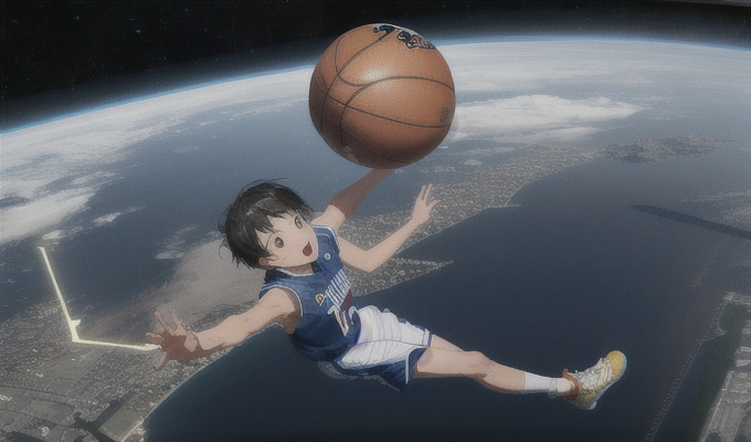 異次元のスポーツ: バスケットボール選手が宇宙からのシュートを決めた瞬間